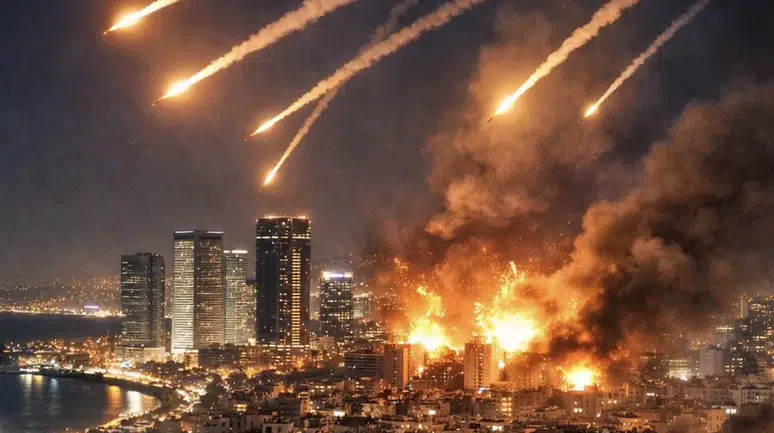 İRAN TEL AVİV’İ GECE BOYUNCA FÜZELERLE VURARAK CEHENNEMİ YAŞATTI!