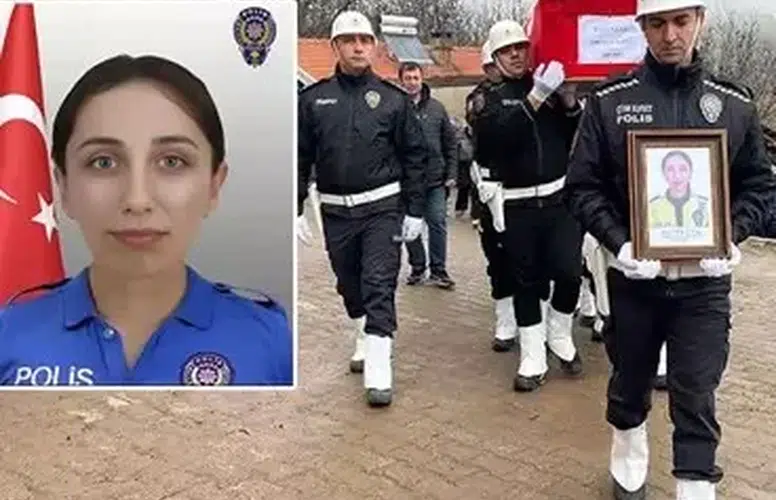 TRAFİK ŞEHİDİ POLİS MEMURU SON YOLCULUĞUNA UĞURLANDI!