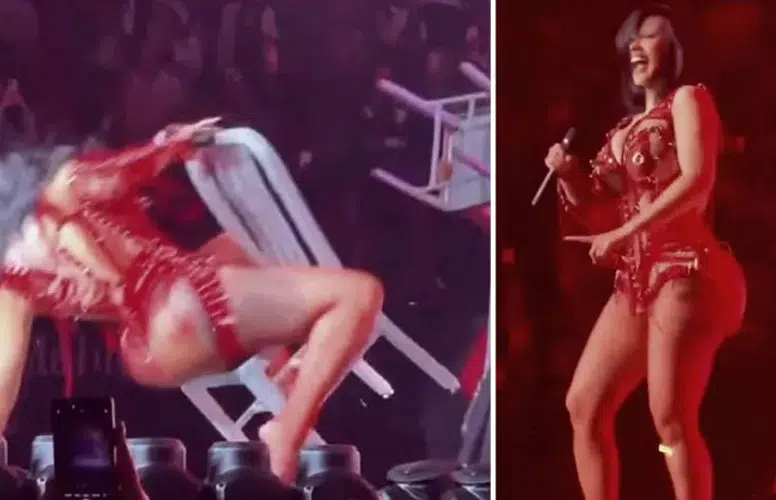 DÜNYACA ÜNLÜ RAPÇİ CARDİ B. DÜŞÜŞÜNÜ BAKIN NASIL YORUMLADI!