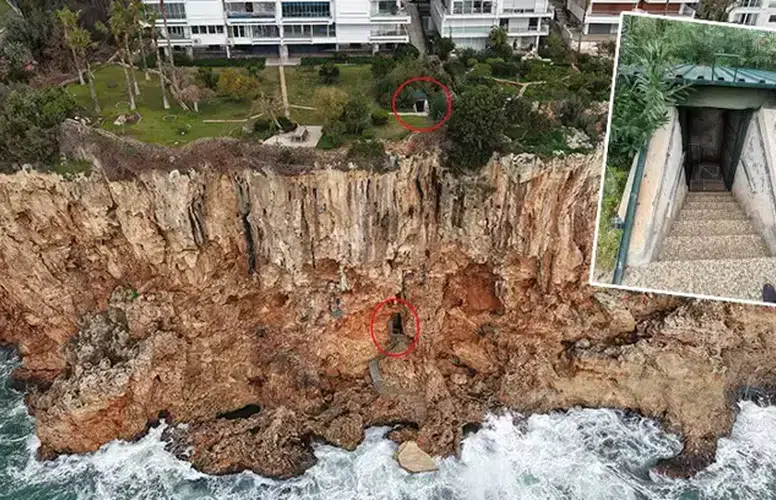 DÜNYADA EŞİ OLMAYAN FALEZLERE KAÇAK ASANSÖR YAPILDI!