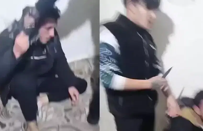 ŞANLIURFA'DA BİR KİŞİYİ DARP EDEREK GÖRÜNTÜ ÇEKTİLER!