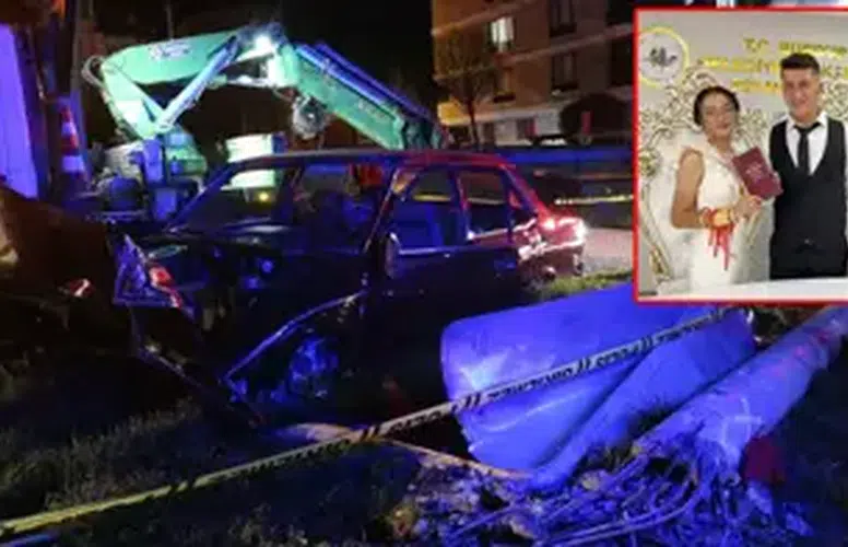 ALTI AY ÖNCE EVLENEN GENÇ ÇİFTİ TRAFİK KAZASI AYIRDI!