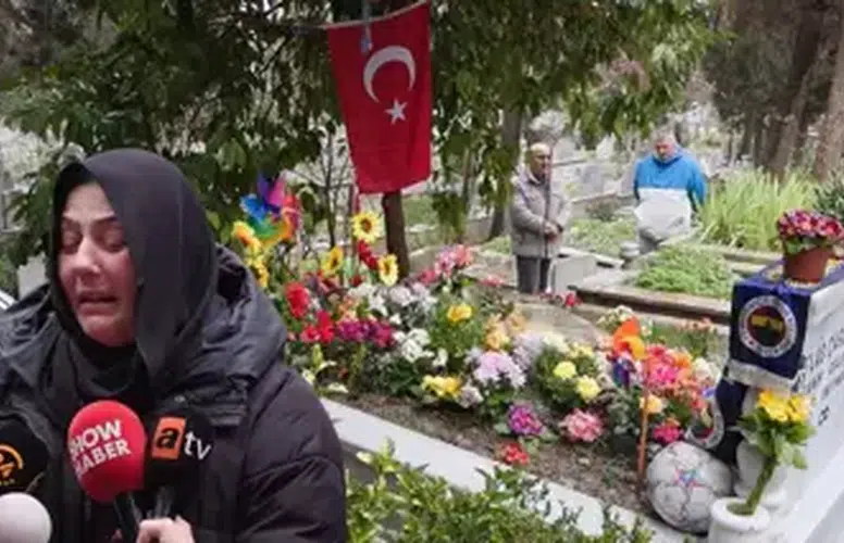 ATLAS ÇAĞLAYAN’IN ANNESİ GÜLHAN ÜNLÜ MEZAR BAŞINDA FERYAT ETTİ!