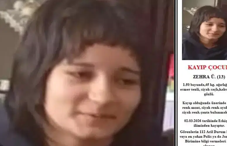 ESKİŞEHİR'DE 13 YAŞINDAKİ ZEHRA 9 GÜNDEN BERİ KAYIP!