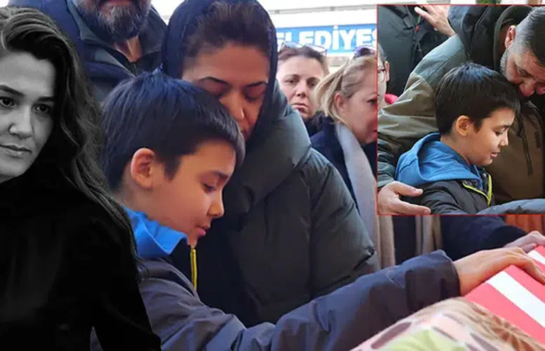 TALİHSİZ ÖĞRETMEN FATMA NUR ÇELİK’İN OĞLUNDAN SON VEDA!