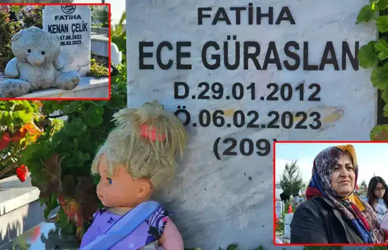 HATAY'DAKİ DEPREM ŞEHİTLİĞİ'NDE HÜZÜNLÜ BAYRAM...