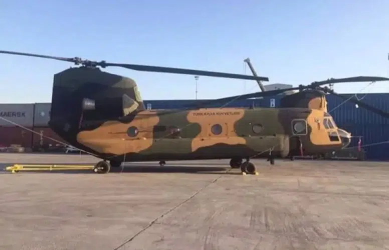 ANKARA YAKINLARINDA NAKLİYE HELİKOPTERİ ZORUNLU İNİŞ YAPTI!