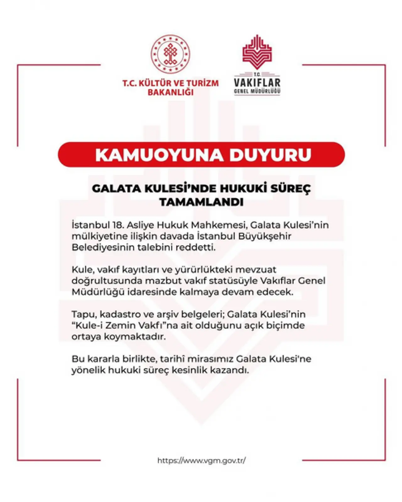 Galata Kulesi'nin tapusu kimin? Mahkeme karar verdi - Resim : 1
