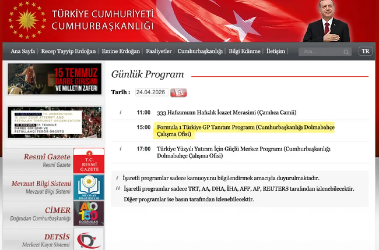 Formula 1, İstanbul Park'a dönüyor! Detayları Erdoğan açıklayacak… - Resim : 1